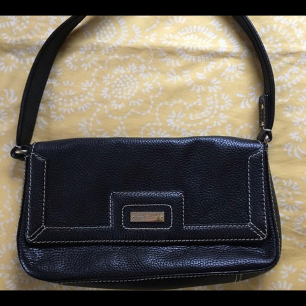 Black Leather Kate Spade Shoulder Bag